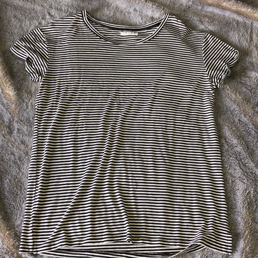 Striped black and white t-shirt